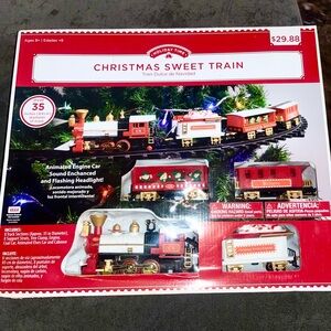 Holiday Time Christmas Sweet Train Set - Red, Gold, and Black